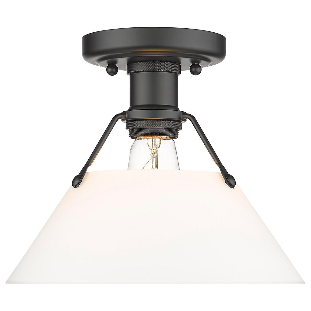 Golden Lighting Orwell Flush Mount in Matte Black, , large