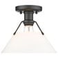 Golden Lighting Orwell Flush Mount in Matte Black, , large