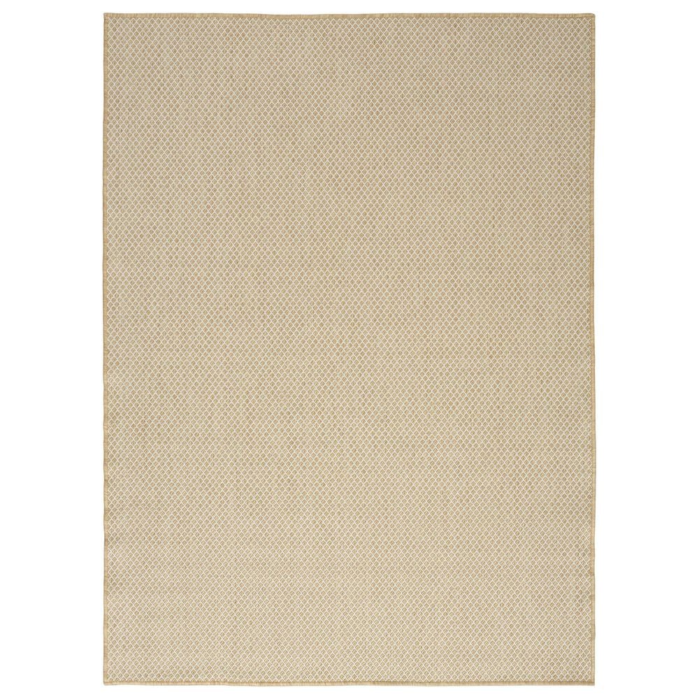 Nourison Courtyard Jute and Ivory 4" x 6" Indoor/Outdoor Area Rug, , large