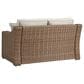Ashley Beachcroft Patio Loveseat in Beige, , large