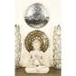 Maple and Jade 16" x 16" Round Plate Wall Decor with Hammered Design in Silver (Set of 9), , large