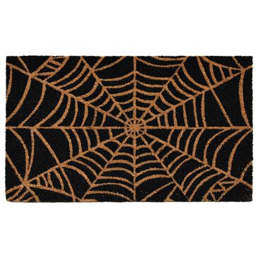 Callaway Scary Web  1"5" x 2"5" Black and Orange Door Mat, , large
