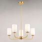 Vaxcel International Co. Ltd. Shelby 5-Light Chandelier in Natural Brass, , large