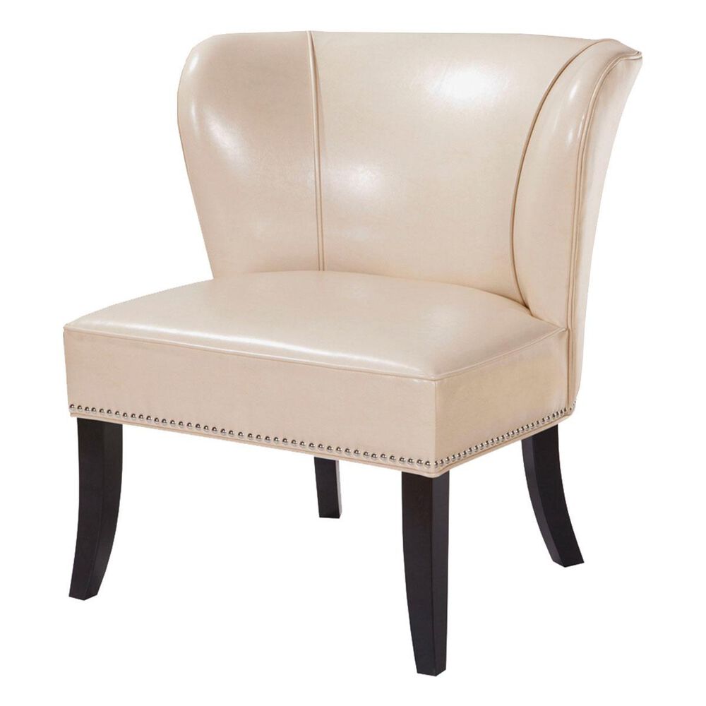Hampton Park Madison Park Concave Back Armless Chair in Ivory, , large