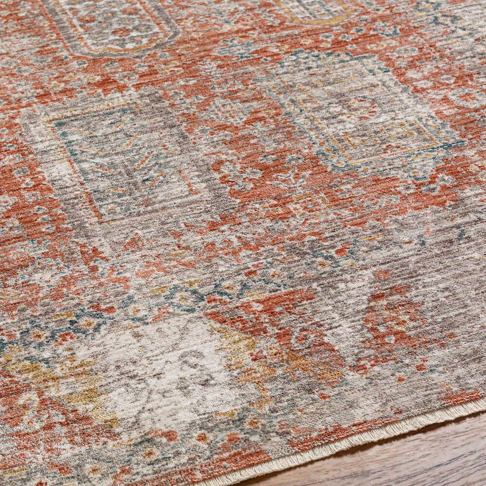 Surya Carlisle CSI2314 7&#39;10&quot; x 10&#39; Brick Red, Off-White, Medium Gray, Olive, Dark Blue and Dark Brown Area Rug, , large