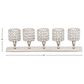 Maple and Jade 21" x 6" Hurricane Lamp in Gloss Silver, , large
