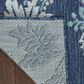 Nourison Garden Oasis GOA03 Navy 9" x 12" Indoor/Outdoor Area Rug, , large