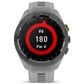 Garmin Approach S70 Smartwatch 41mm Black and Amp Yellow Ceramic Bezel Case with Powder Gray Silicone Band, , large