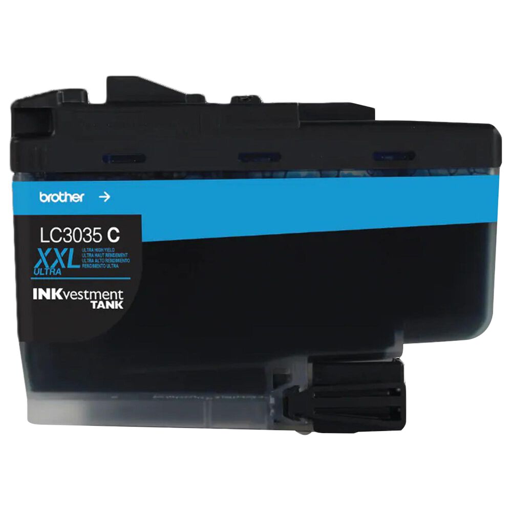 Brother Single Pack Ultra High-Yield Cyan INKvestment Tank Ink Cartridge, , large