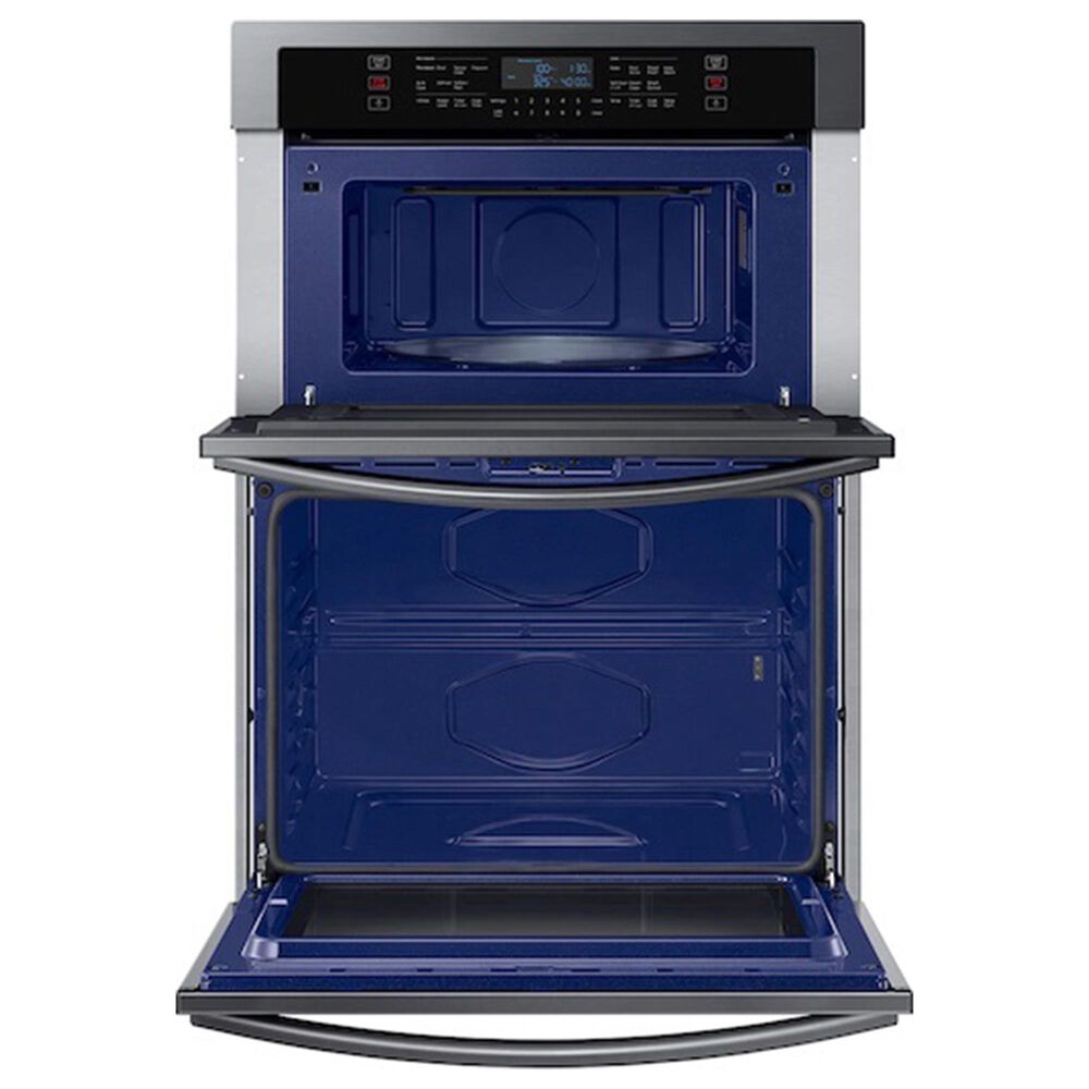 Samsung 30" Microwave Combination Wall Oven in Black Stainless Steel