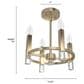 Hunter Sunjai 4-Light Semi-Flush Mount in Alturas Gold, , large
