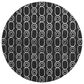 Dalyn Rug Company The Reserve TR6 Black 8" Round Indoor/Outdoor Area Rug, , large