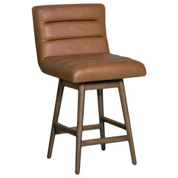Blue River Elias Swivel Counter Stool in Chestnut, , large