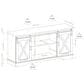 Walker Edison 58" Sliding Barn Door TV Stand in Grey Wash, , large