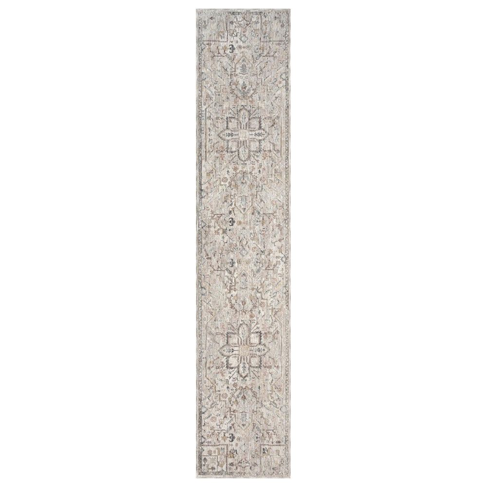 Nourison Antique Fusion ANF02 Ivory and Multicolor 2"2" x 10" Runner, , large
