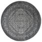 Safavieh Adirondack ADR108A-10R 10" x 10" Silver/Black Round Rug, , large