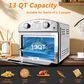 HOMLUX 12.5 Qt 7-In-1 Convection Toaster Oven in Silver, , large