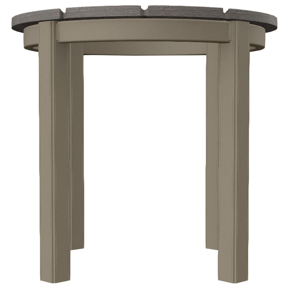 Telescope Casual Furniture Outdoor Round End Table in Boardwalk and Storm, , large