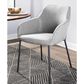 LumiSource Daniella Arm Chair with Grey Cushion in Black (Set of 2), , large