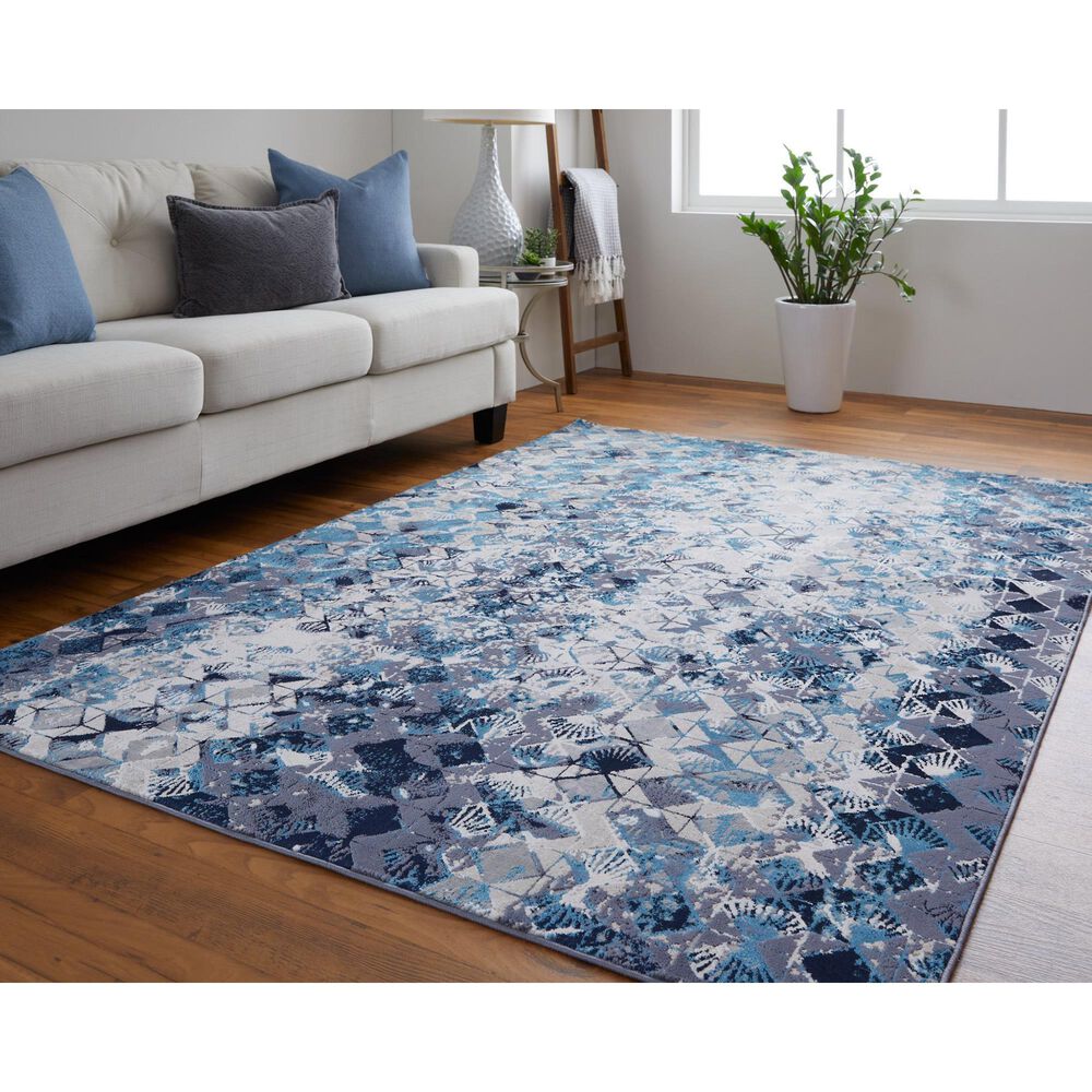 Feizy Indio 3&#39;11&quot; x 6&#39; Blue Area Rug, , large