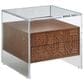 Lexington Home Brands Palm Desert Arden Lamp Table in Tan and Clear, , large