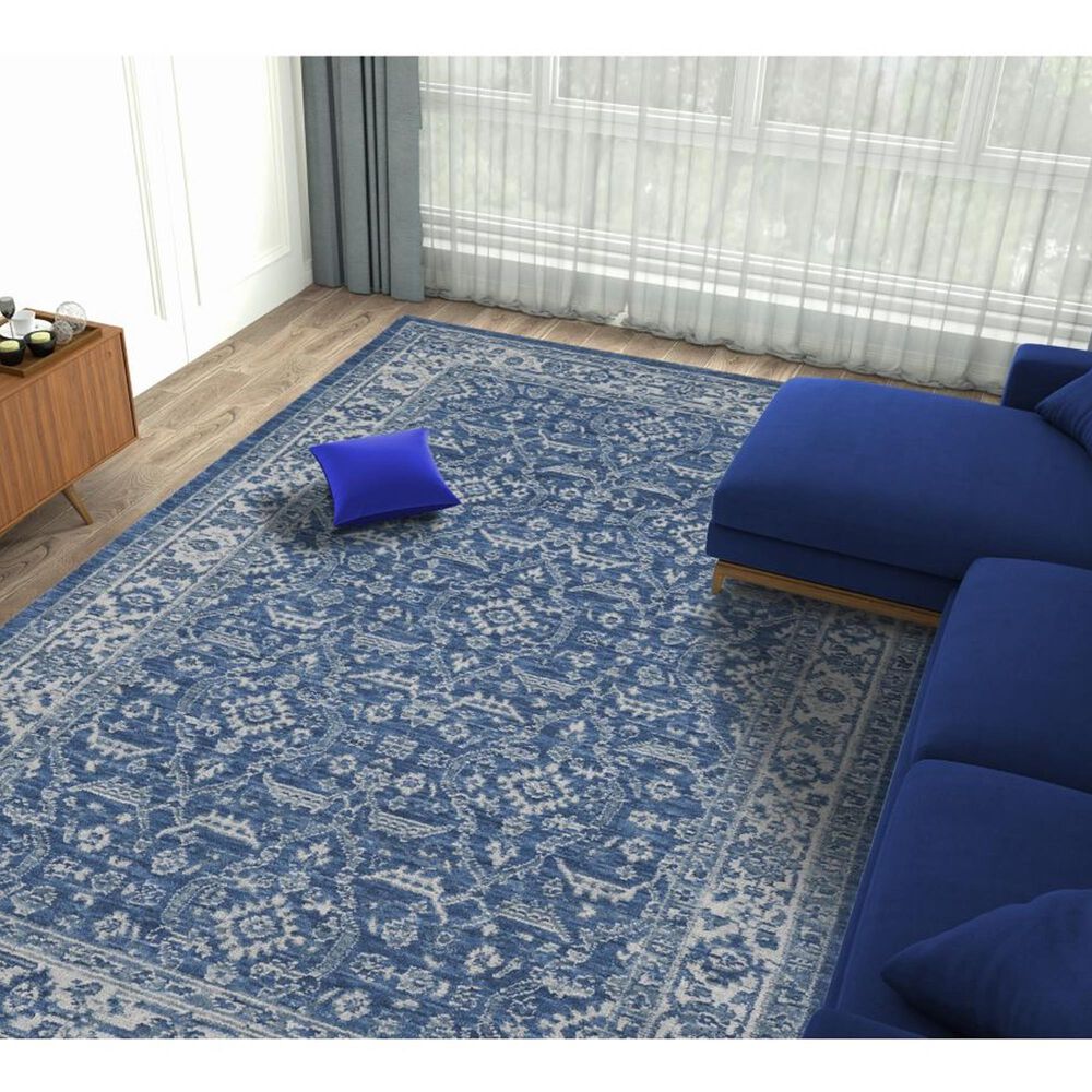 Amer Rugs Inara 5&#39; x 8&#39; Denim Blue Area Rug, , large