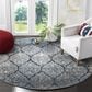 Safavieh Madison MAD604G-5R 5" Round Navy/Silver Area Rug, , large