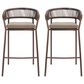 Zuo Modern Skye Patio Barstool in Brown (Set of 2), , large