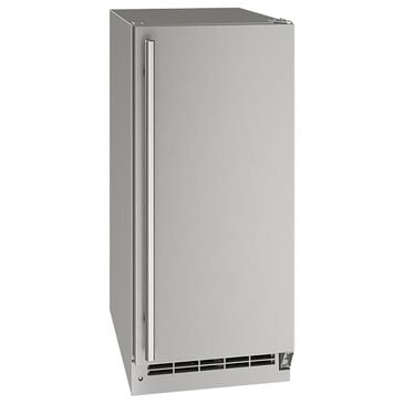 U-Line 15" Outdoor Nugget Ice Machine in Stainless Steel, , large
