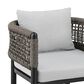 Blue River Alegria Outdoor Dining Chair with Light Grey Cushion in Black (Set of 2), , large
