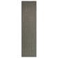 Nourison Horizon HOZ02 Charcoal 2"2" x 8" Indoor/Outdoor Runner, , large