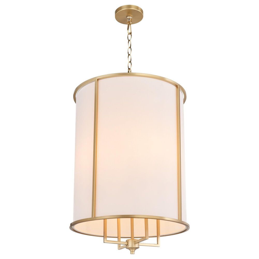 Quorum Eldorado 4-Light Pendant in Aged Brass, , large