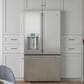 Cafe 22.2 Cu. Ft. Counter-Depth French Door Refrigerator with Hot Water Dispenser in Stainless Steel and Brushed Stainless Handles, , large
