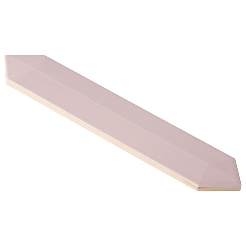 Soho Studio Clark Contour Pink 2.6" x 13" Ceramic Tile, , large