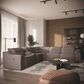 Interlochen 6-Piece Power Reclining Curved Sectional with Power Headrests in Dark Gray, , large