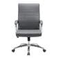 Global Seating Bonded Leather Executive Chair in Gray, , large