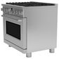 Cafe 5.75 Cu. Ft. Freestanding Dual Fuel Range in Stainless Steel and Brushed Stainless, , large