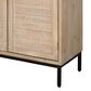 Splendor Living Milford 2-Door Accent Cabinet in Natural Wash and Black, , large