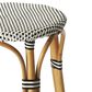 Butler Tobias Counter Stool in Black and White Rattan, , large