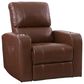 CorLiving Tucson Home Theater Power Recliner with Cup Holders in Brown, , large