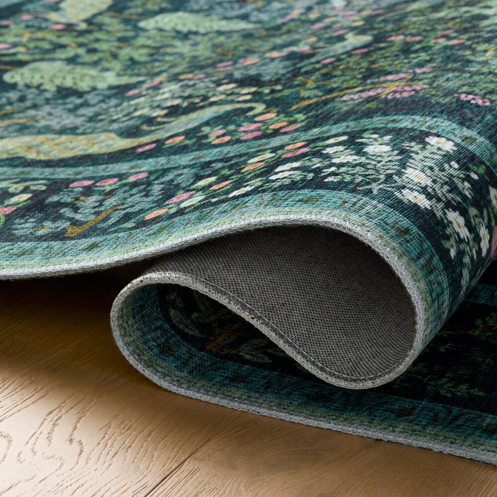 Loloi Canopy Peacock Forest Teal 8&#39;6&quot; x 11&#39;6&quot; Area Rug, , large