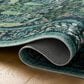 Loloi Canopy Peacock Forest Teal 8"6" x 11"6" Area Rug, , large