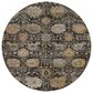 Dalyn Rug Company Aristo AR6 Black 8" Round Area Rug, , large