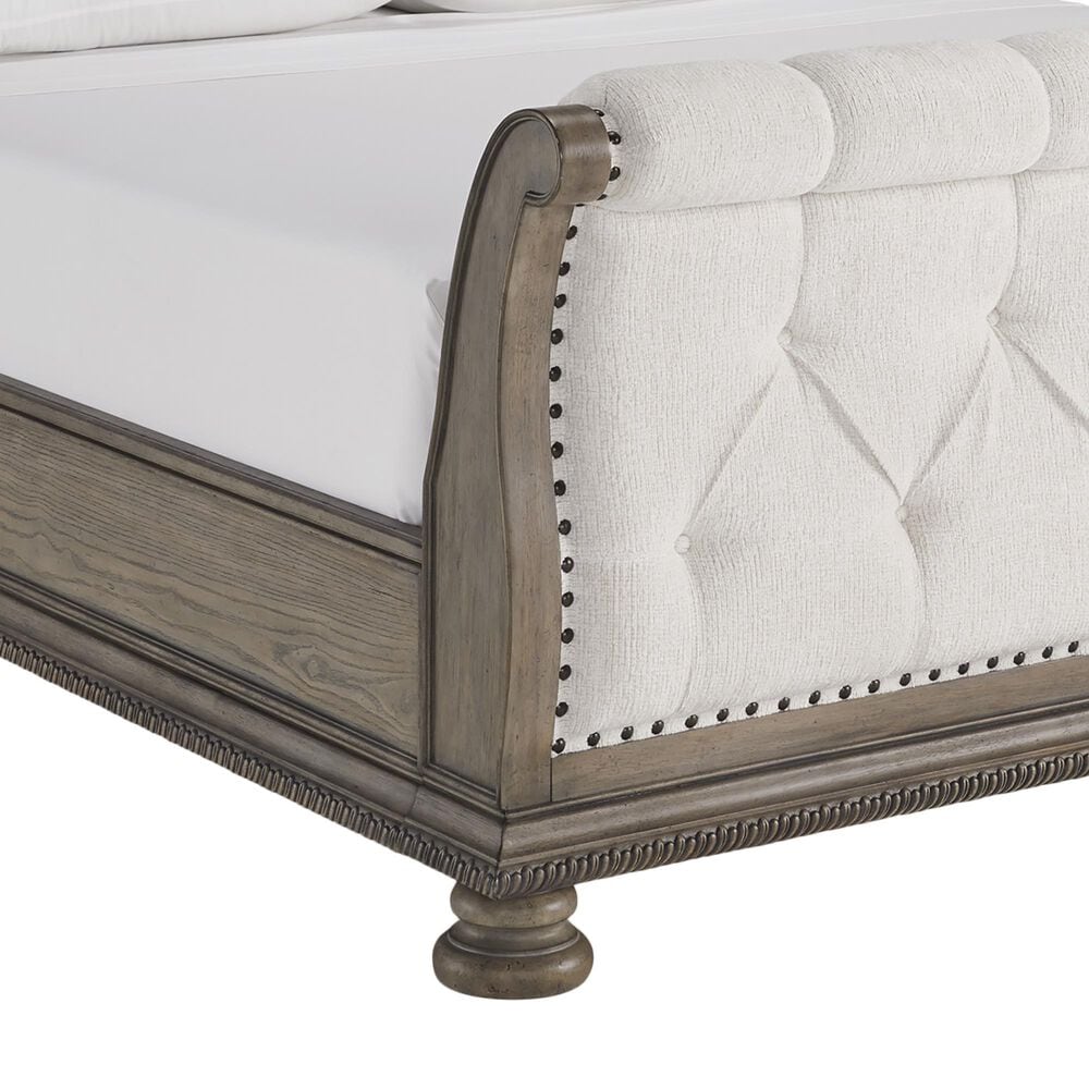 Ashley Ardenfield King Upholstered Sleigh Bed in Light Brown, , large