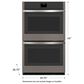 GE Appliances 30" Double Electric Wall Oven with No Preheat Air Fry in Slate, , large