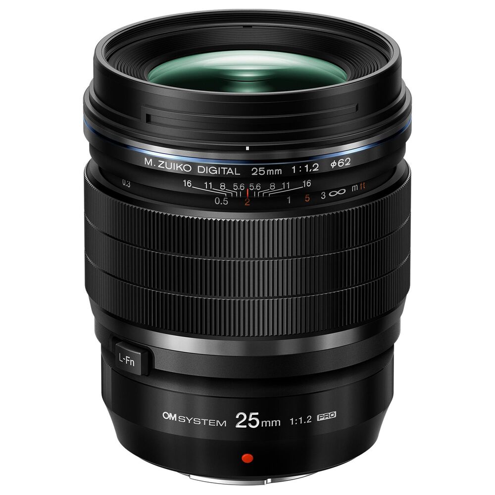 OM- System M.Zuiko Digital ED 25mm f/1.2 Pro Lens in Black, , large