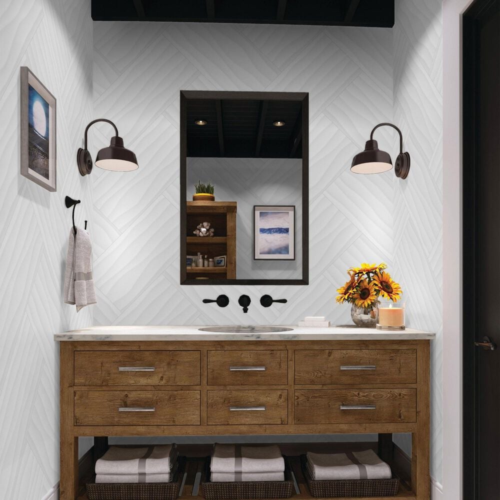 Dal-Tile Multitude Urban Grey Wave 12&quot; x 24&quot; Ceramic Tile, , large