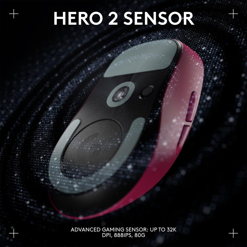 Logitech G PRO X SUPERLIGHT 2 DEX LIGHTSPEED Wireless Gaming Mouse - Magenta, , large