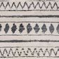 Amer Rugs Aspen 2"2" x 10" Cream and Black Runner, , large