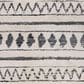 Amer Rugs Aspen 2"2" x 10" Cream and Black Runner, , large